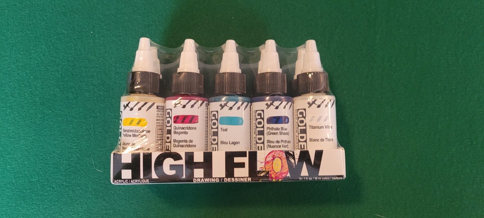 GOLDEN High Flow Acrylics-1 Fl oz-Pack Of 10