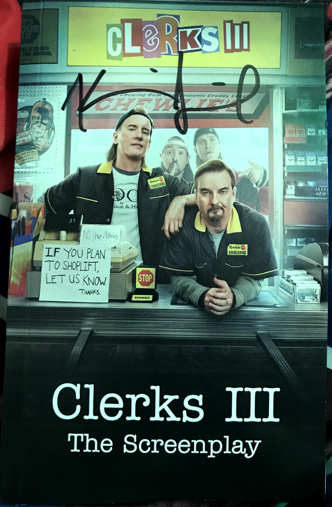 Authentic Kevin Smith Autographed Clerks III Screenplay Script Book