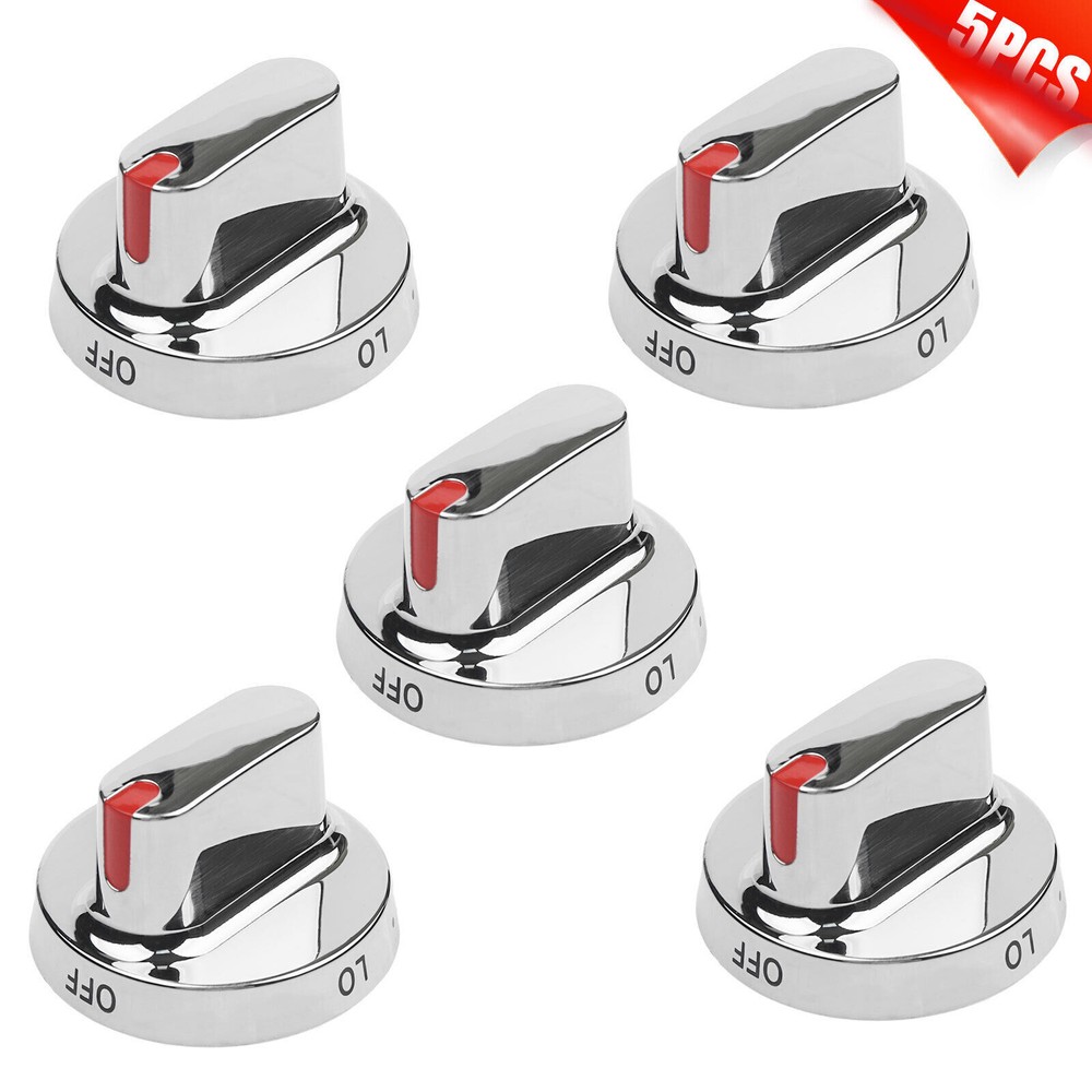 5 Pcs DG64-00473A Gas Knobs "Original OEM" For Samsung Range stove Burner Knobs