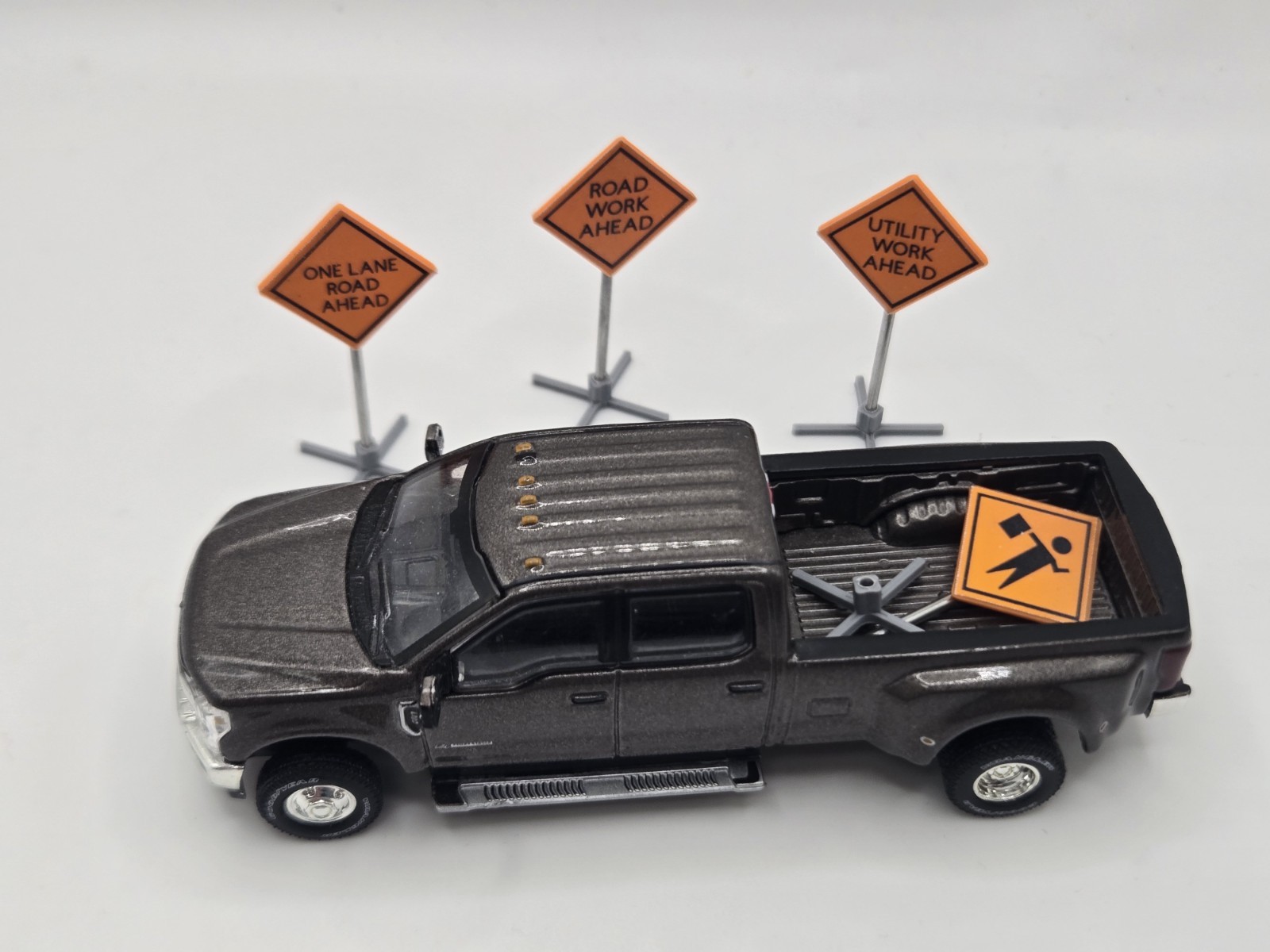 1/64 Scale Caution Work Ahead Signs *Set of 4*