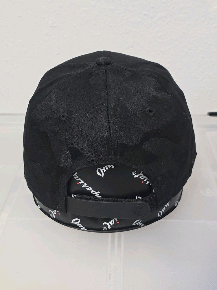 Imperial Mid Crown Fit Golf Hat Black Camo Adjustable Strap