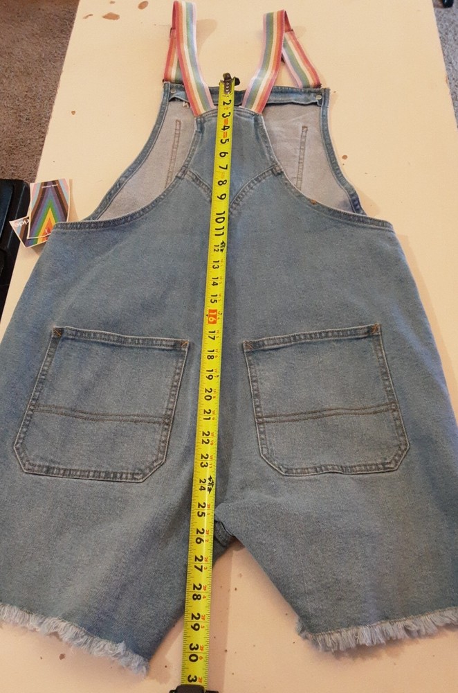 Target PRIDE RAINBOW Shortalls, Light Wash Overalls - Medium