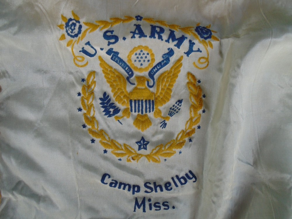 Camp Shelby, Miss., apron with original mailing envelope