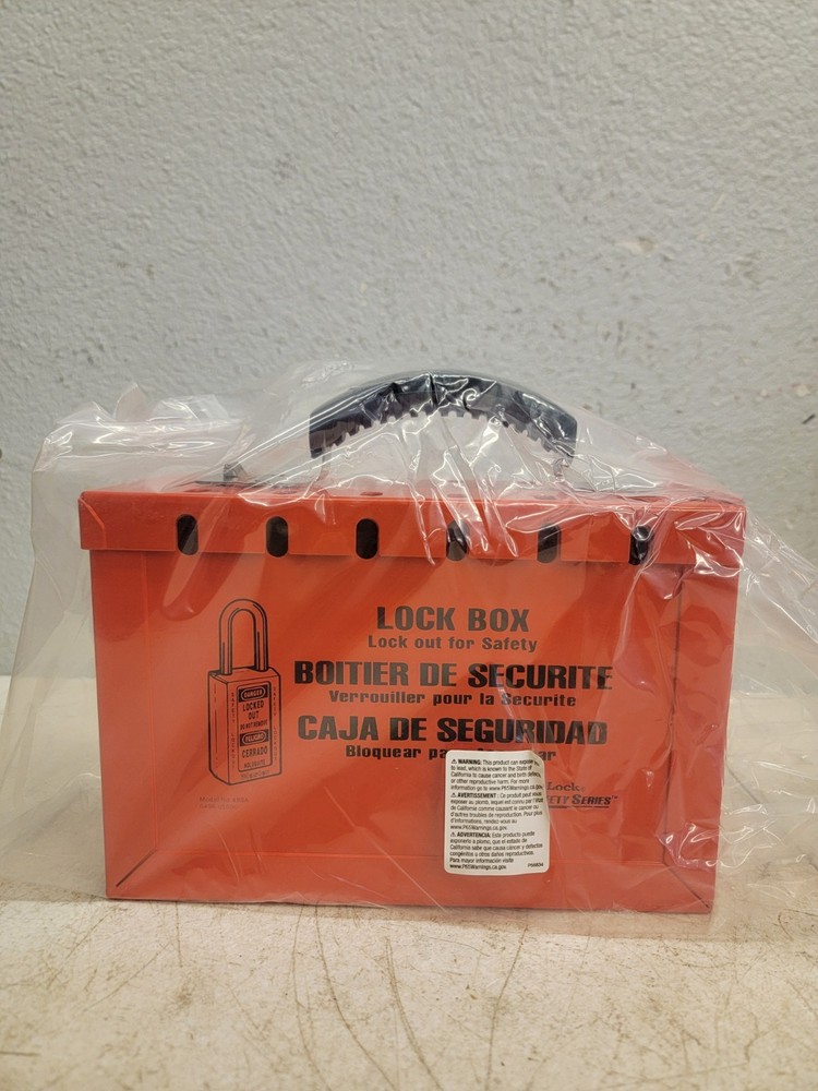 MASTER LOCK 498A Group Lockout Box,12 Locks Max