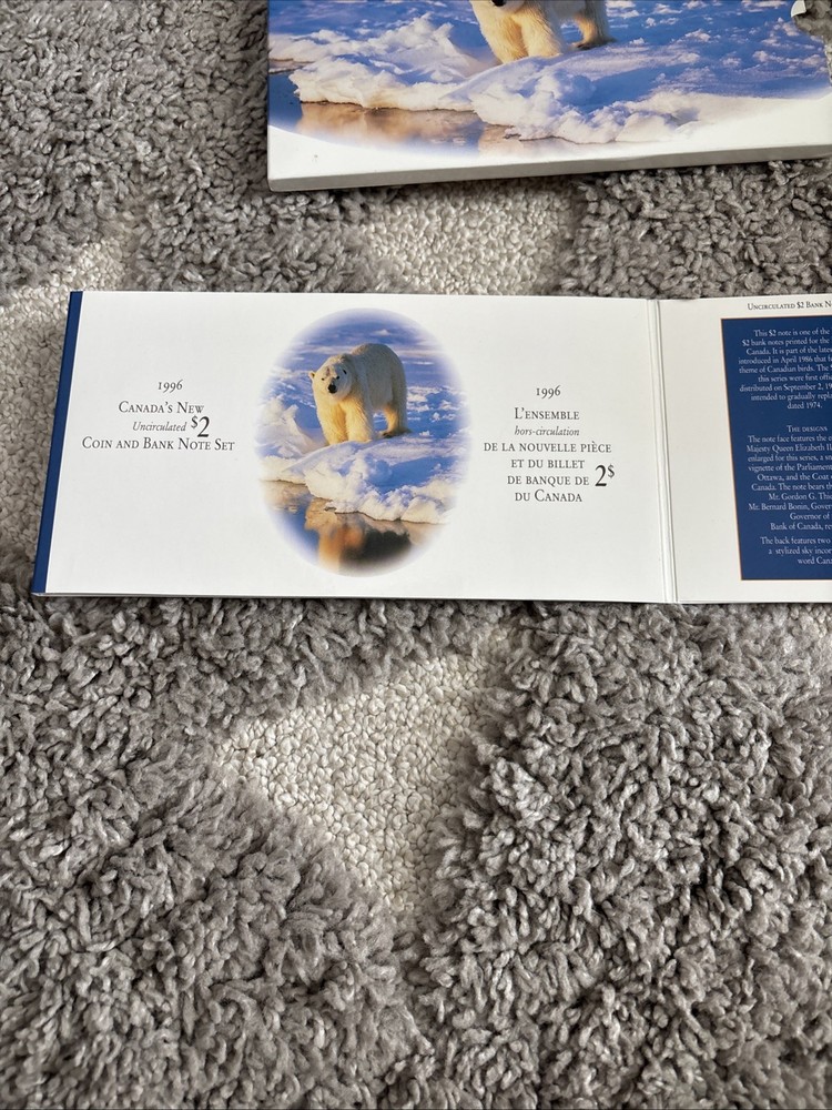 Canada Coin Collection 1996 $2 Coin & Banknote Set