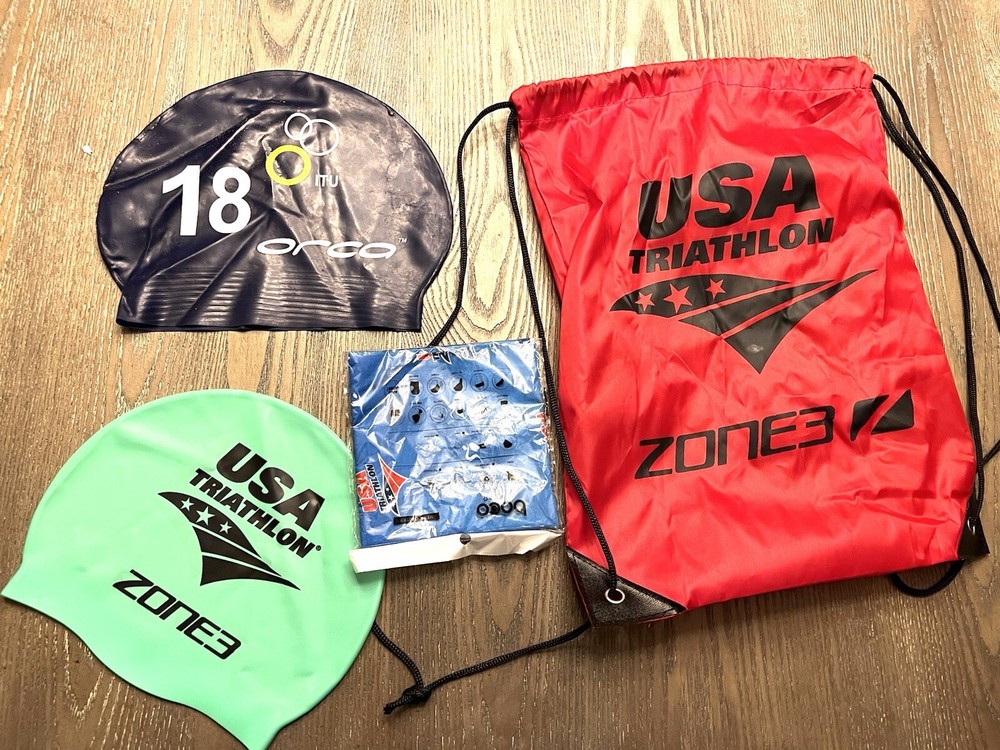 Retro World Cup Swim cap + swag bag + do rag