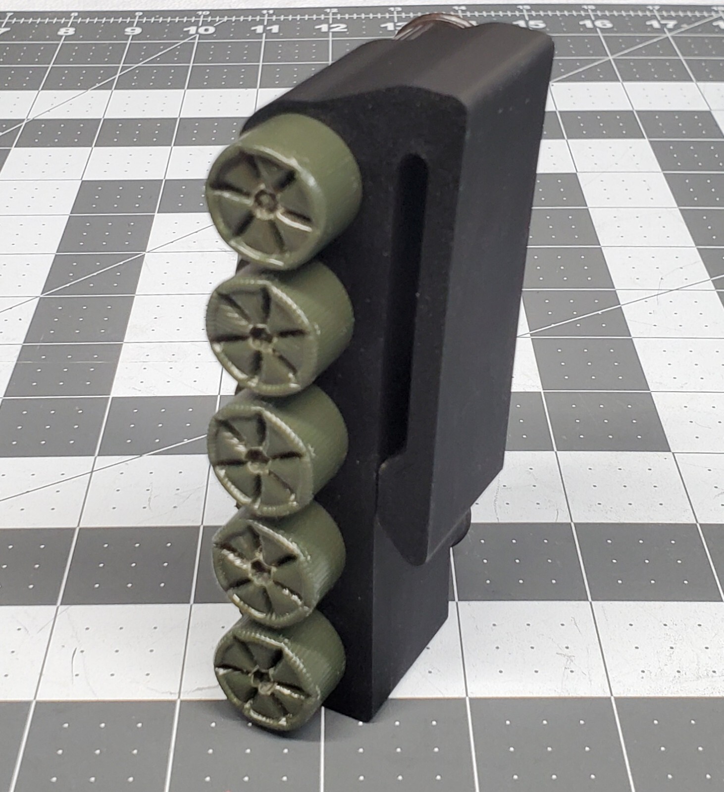 5 Shell Tactical Shotgun 12 Gauge Shell Ammo Holder with Vest / Belt Clip 12 Ga.