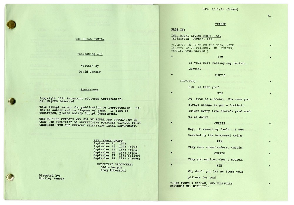 Royal Family Ep 7 Revised Table Script Redd Foxx Estate