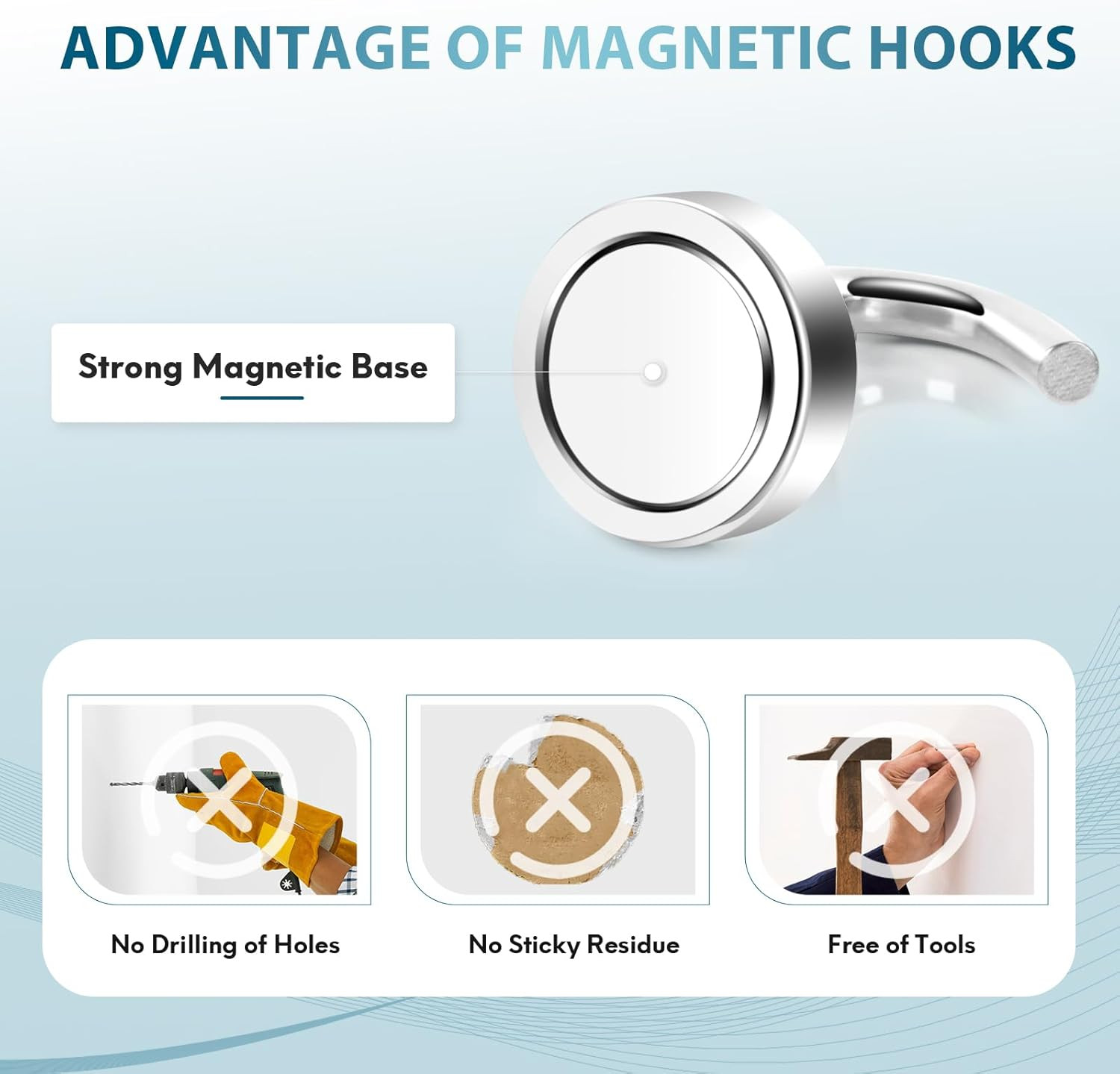 Magnetic Hooks, Cruise Ship Essentials, 30Lb+ Heavy Duty Magnetic Hooks for Crui