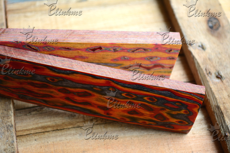 10mm thickness Knife 3D Color wood handle material DIY tools handle Making