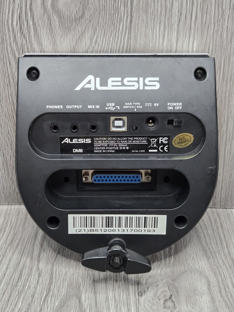 Alesis DM6 Electronic Drum Module Brain With Power Supply