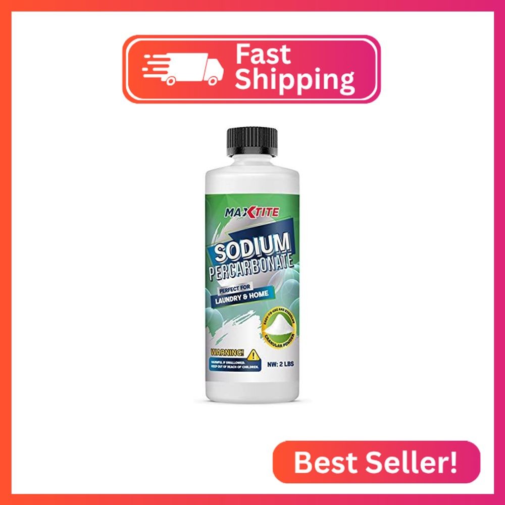 MAXTITE Sodium Percarbonate (2 lbs) - 100% Pure - Solid Hydrogen Peroxide/Oxygen