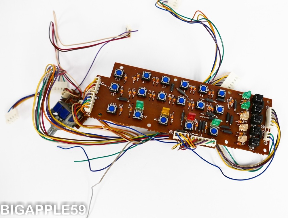 Kenwood R-2000 Radio Receiver Front Panel Keypad Buttons w Clock/Timer Switch #3