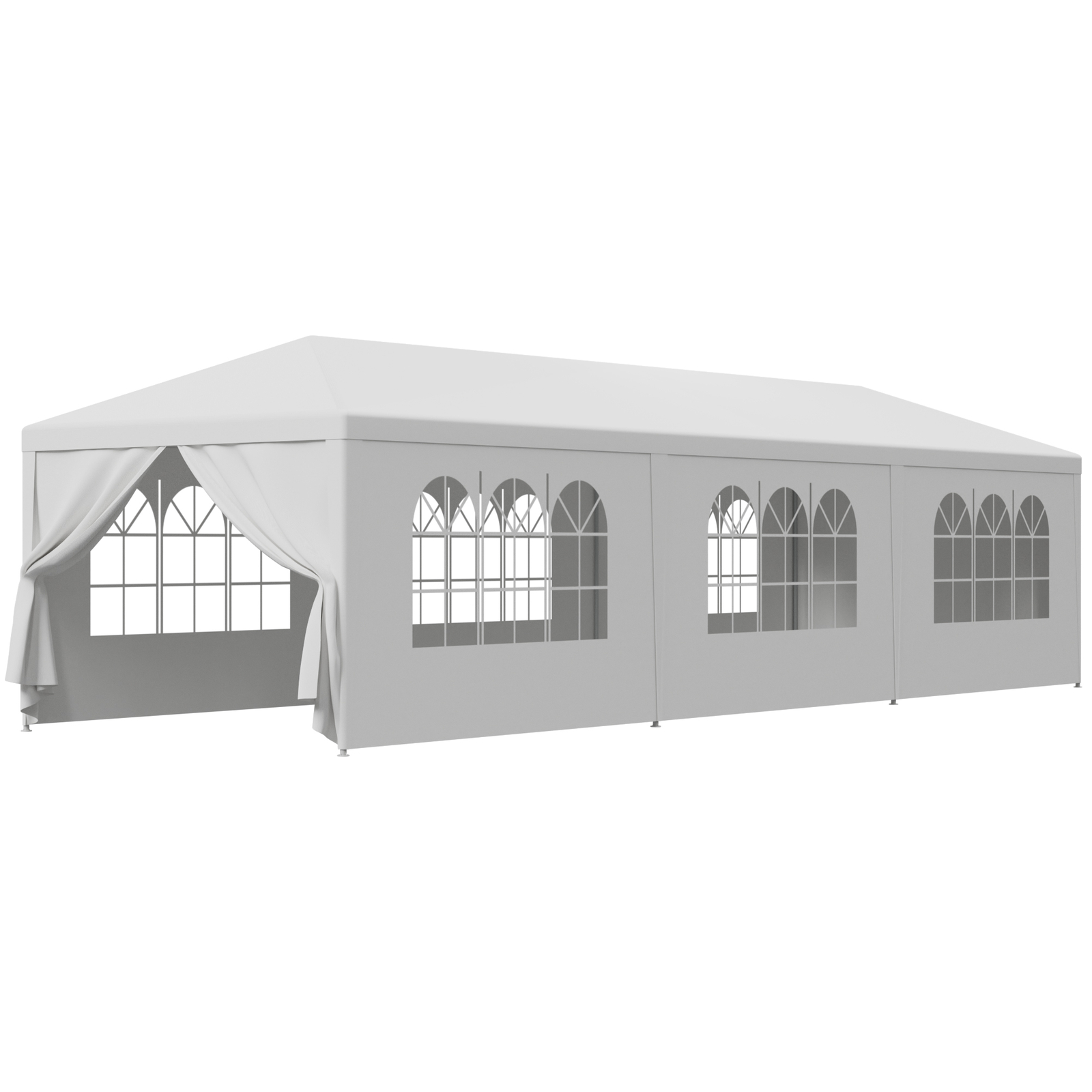 10x30' Outdoor Gazebo Party Tent w/8 Removable Walls Wedding Canopy Cater Events