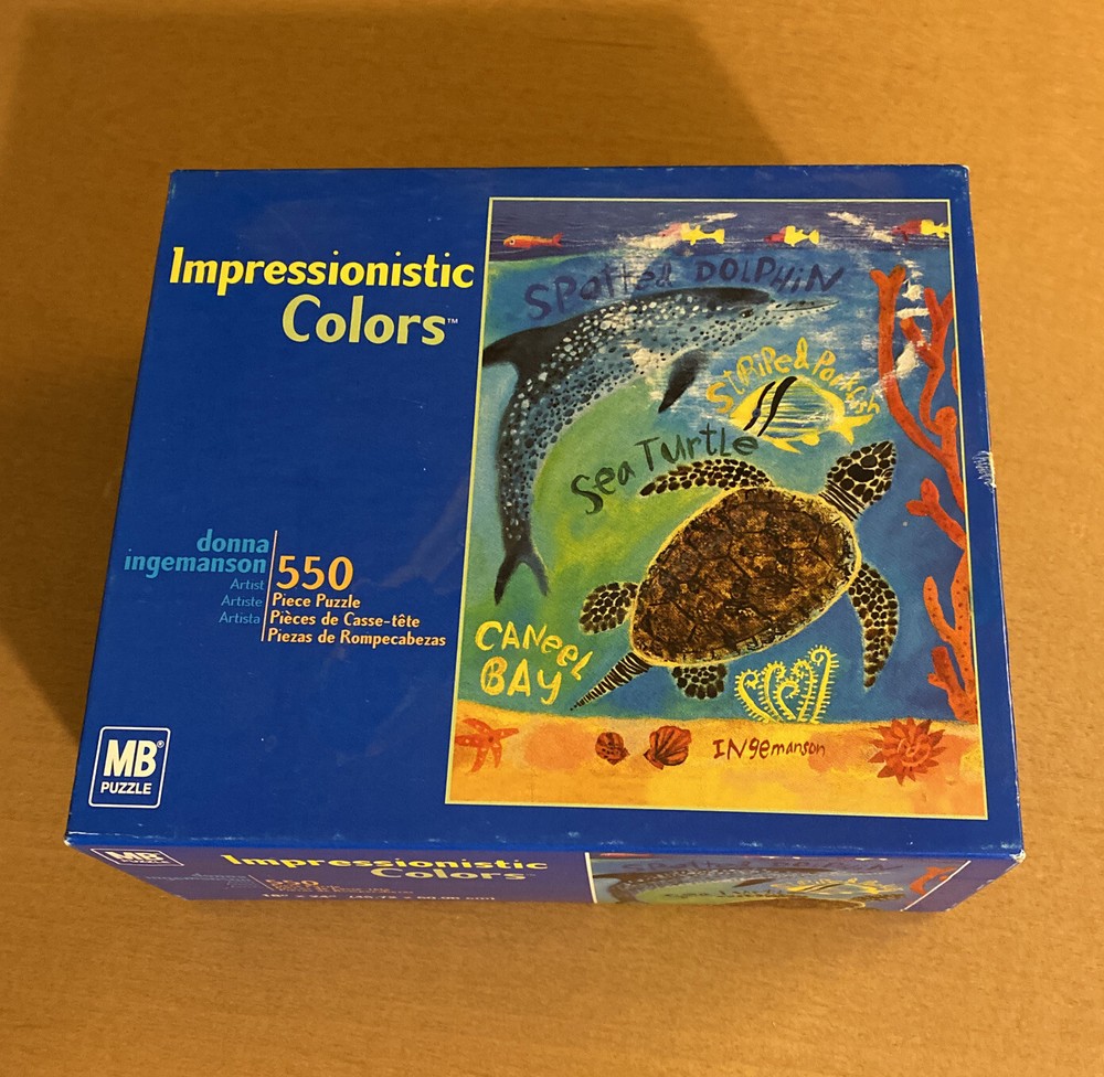 MB Puzzle Impressionistic Colors: Ocean Life 550 Pieces by Donna Ingemanson
