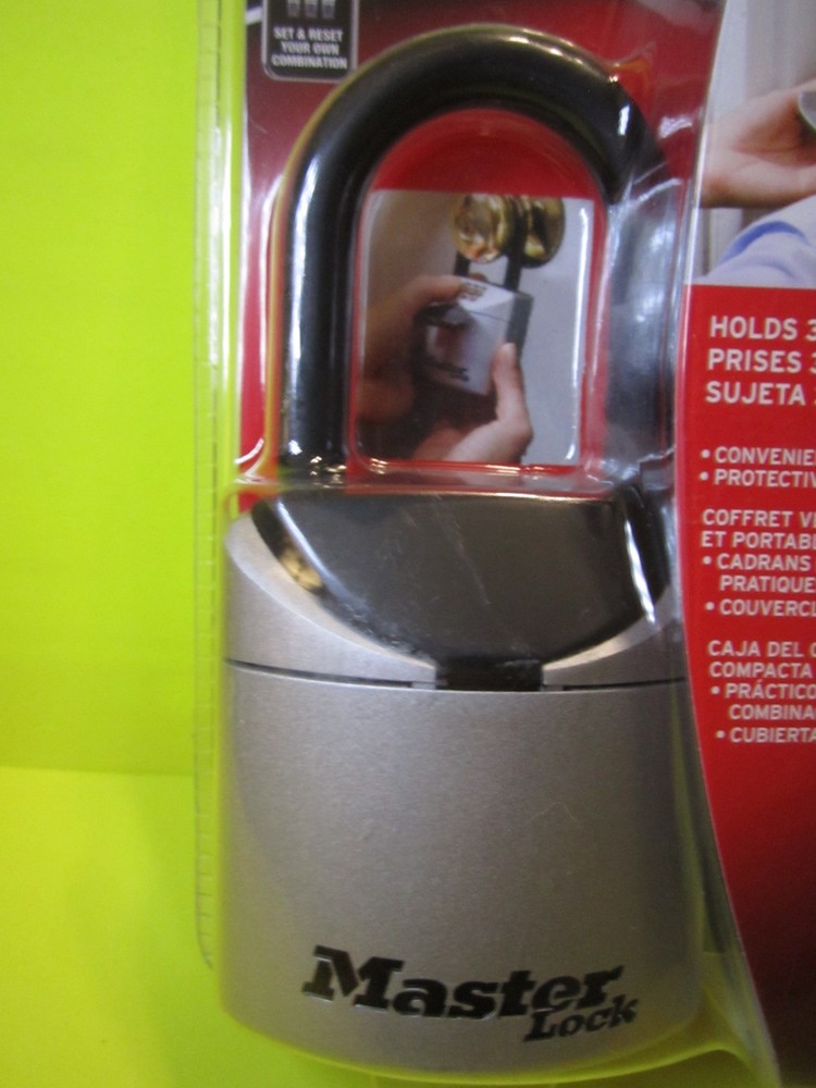 Master Lock Select Access Lock Box Key Compartment 3 Digit Code Security 5406D