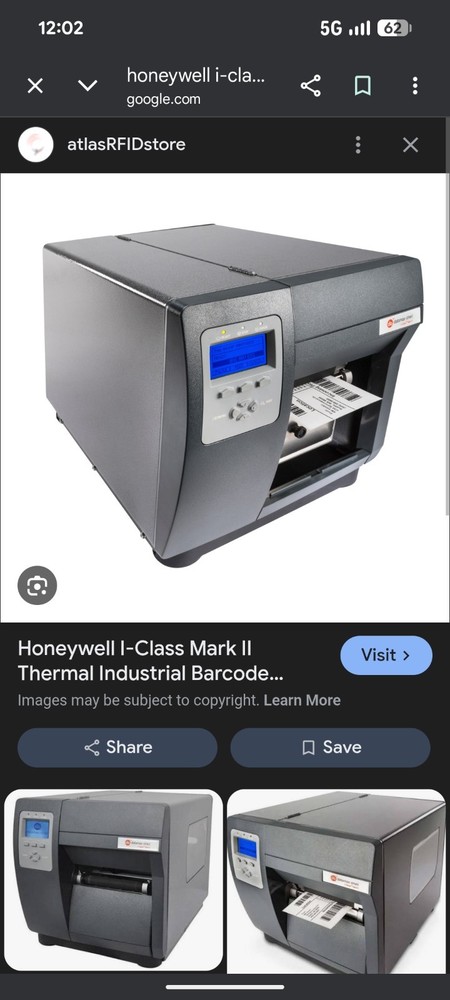 Datamax I-Class Mark II Thermal Industrial Barcode Label Printer