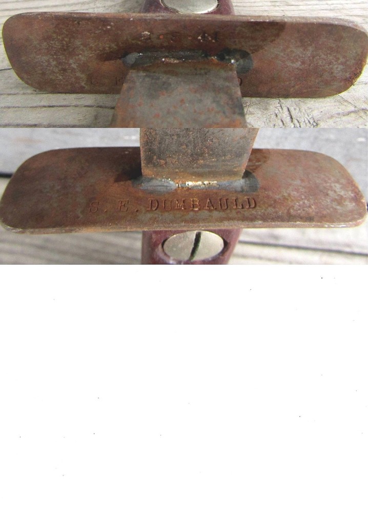 ( 2 ) OLD FIXED BLADE KNIVES -- S E Dumbauld stamped on one