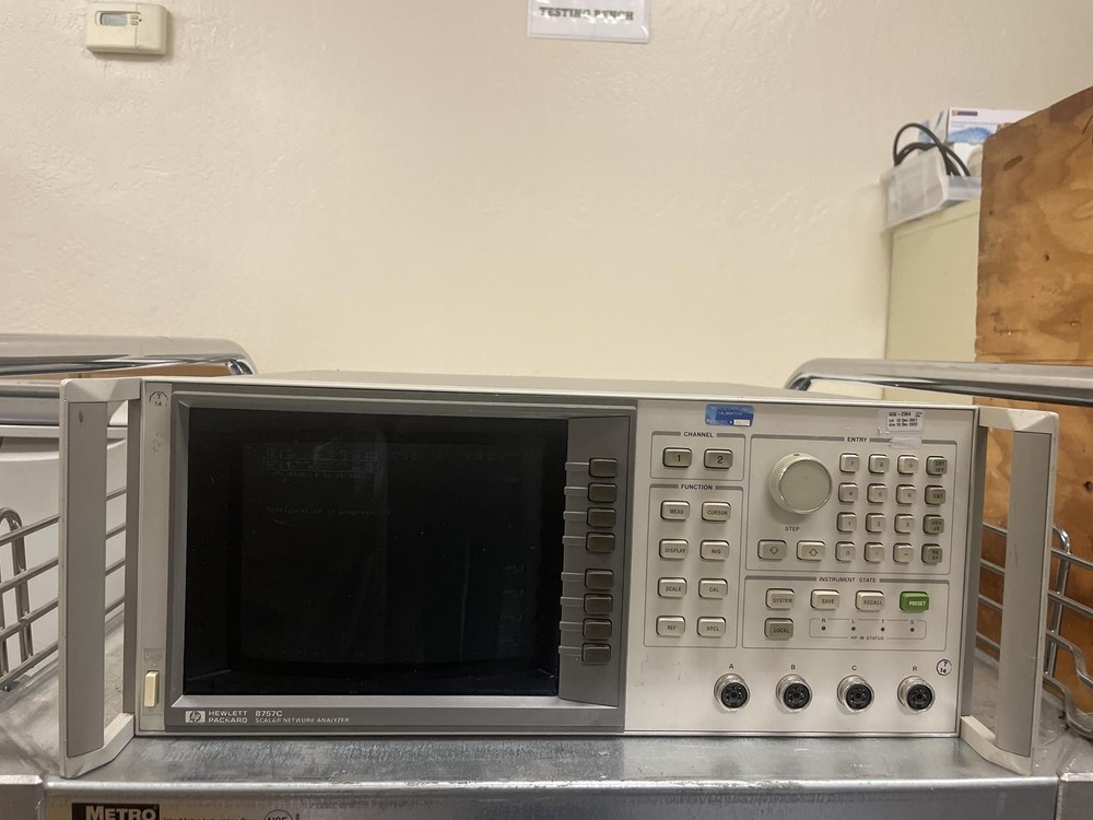 HP 8757C NETWORK ANALYZER, OPT: 01 - 4th DETECTOR PORT C