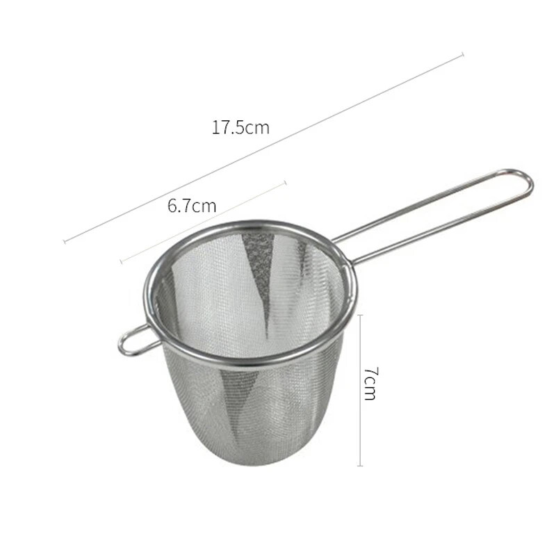Tea Infuser with Handle Fine Mesh Reusable Tea Leaf Strainer Coffee Flour Filter