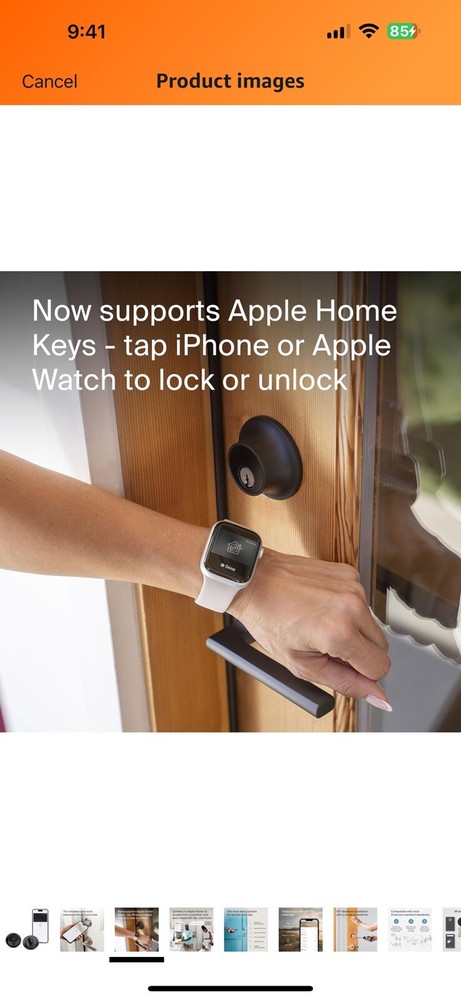 Level Lock+ Smart Lock - World's Smallest Smart Lock Plus Apple Home Keys
