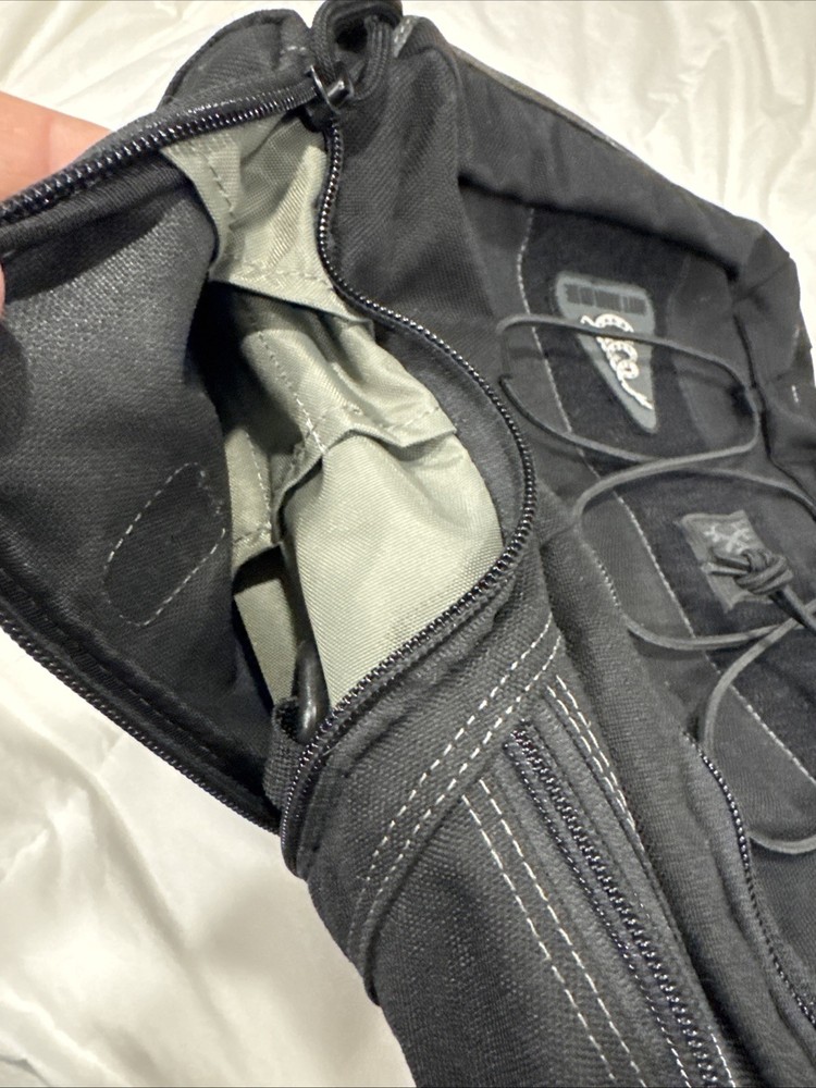 Maxpedition Black Tactical Backpack Nylon Multiple Compartments Bungee Cord Zip