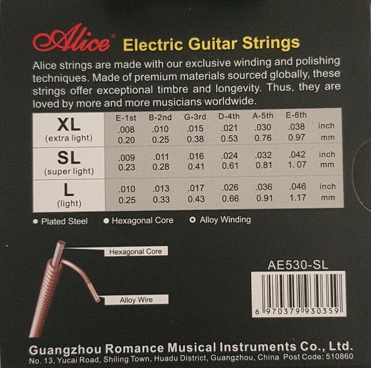 Alice Electric Guitar Strings