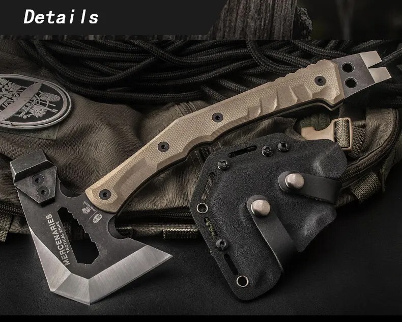 Multi Purpose Tactical Survival Axe Multi Function Tool Small Tomahawk Hatchet