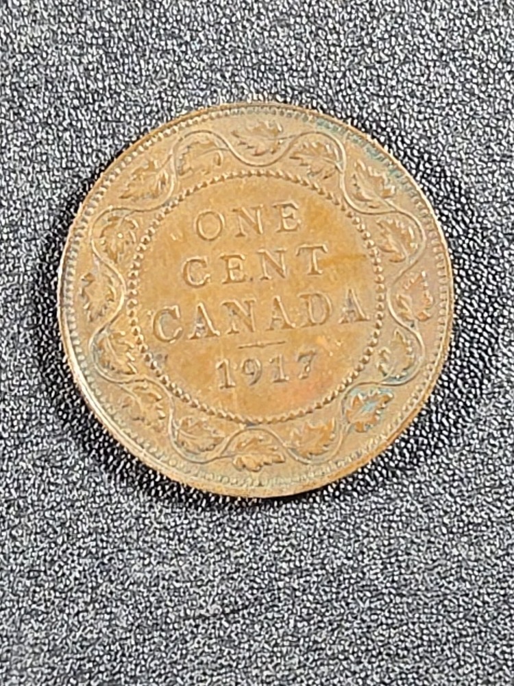1917 Canada Large Cent - Solid Vf stk#M73
