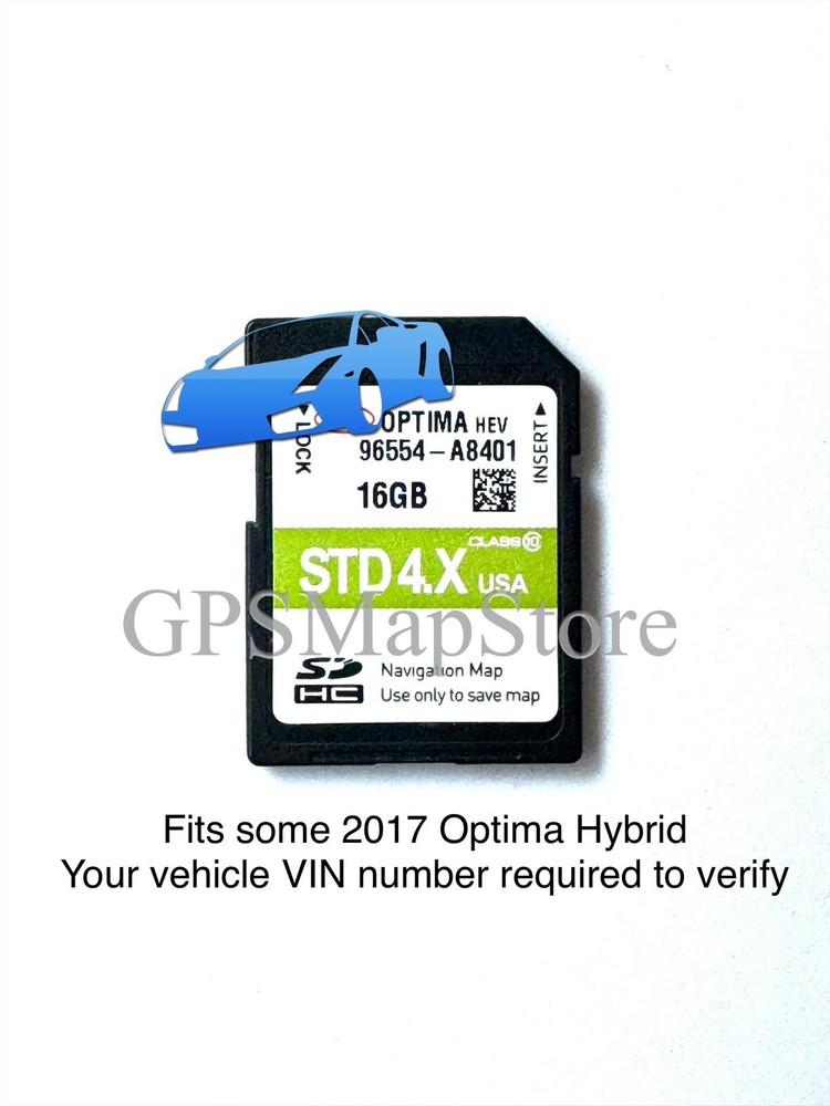 2017 Optima HEV Hybrid GPS Navigation SD Card U.S Map *Please Read Description