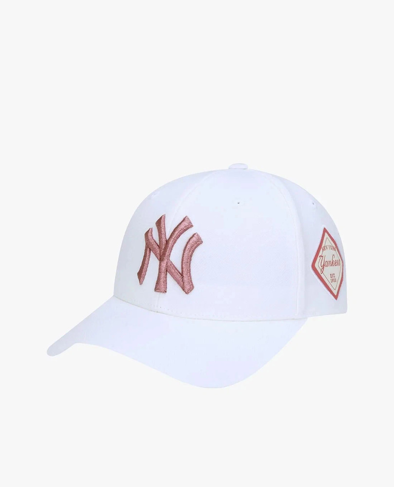 MLB Diamond Structured Ball Cap NY Yankees Rose Gold, Adjustable