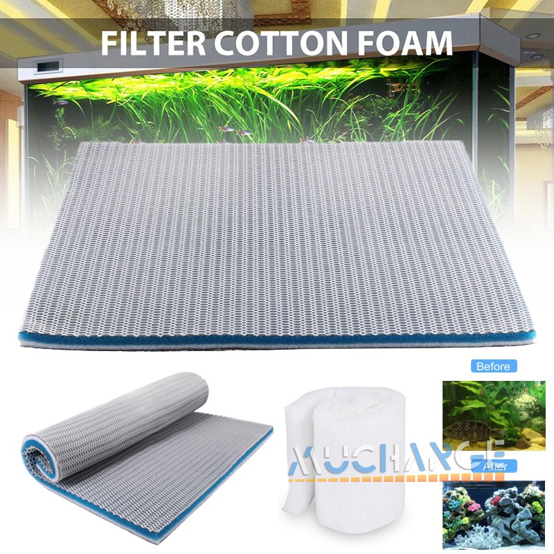 8 Layer 8D Aquarium Bio Sponge Foam Filter Media Pad Upper Bottom Filter Pad