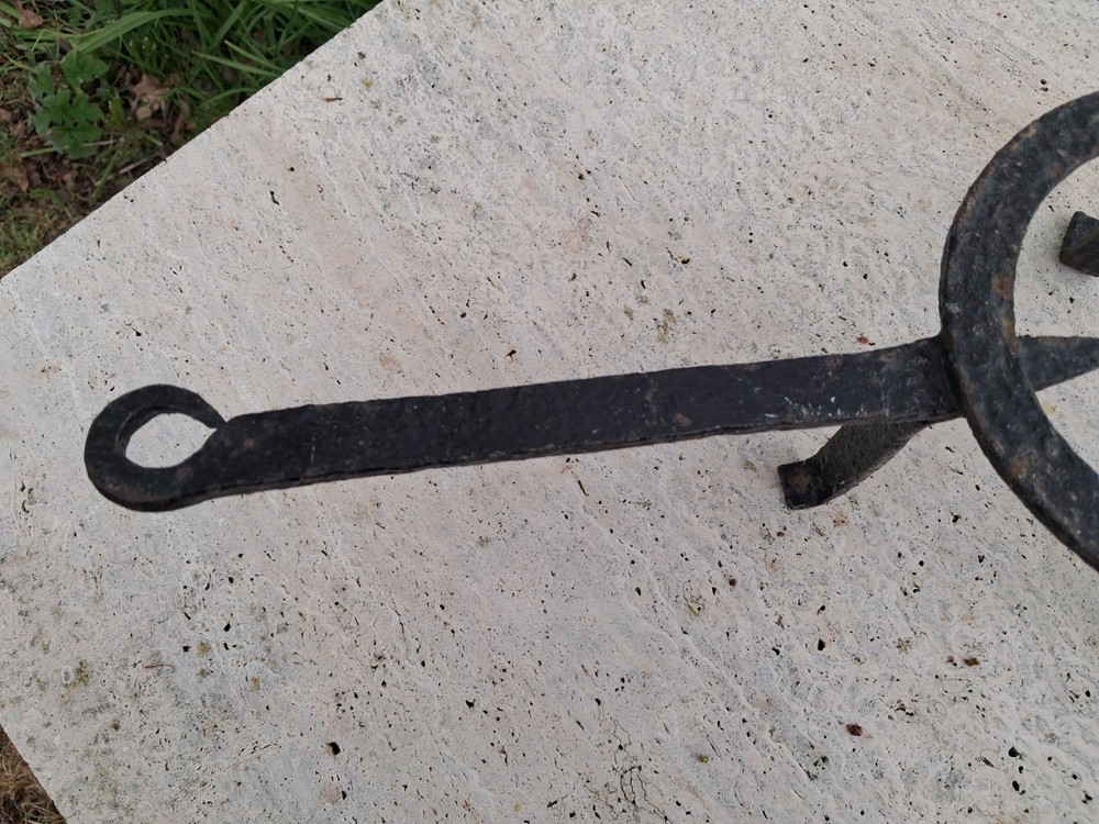 Antique Hearth Trivet, Wrought Iron