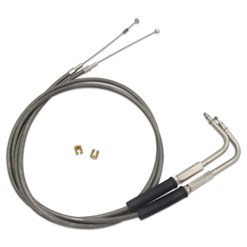 Motorcycle 42 Throttle and Idle Cable Set Replacement Accessories Idle Cable