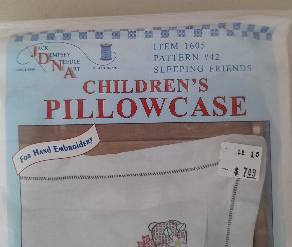 Children's Pillowcase Sleeping Friends Pattern 42