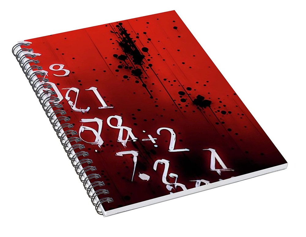 Numbers Spiral Notebook Blank Notebook Lined Journal 8 X 6 Notebook