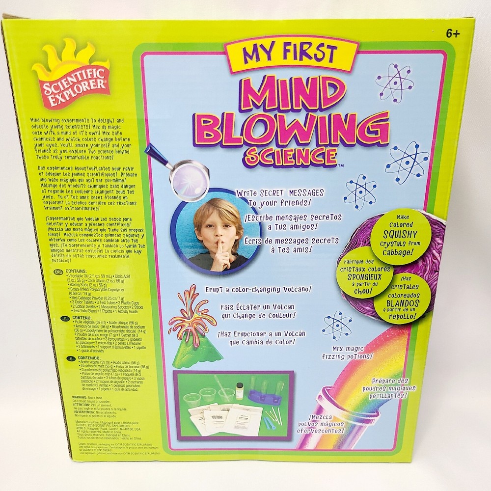 Scientific Explorer My First Mind Blowing Science Experiment Kit, 11 Activities