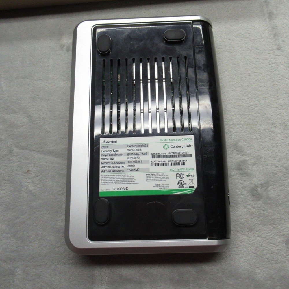 CenturyLink C1000A WiFi Router Modem Wireless High Speed Internet