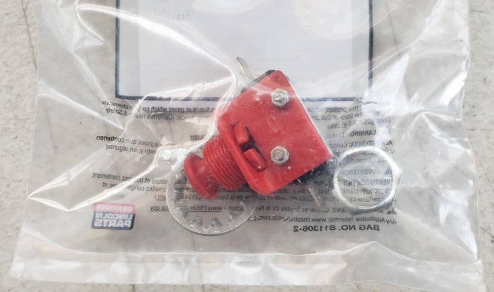 Lincoln Electric 9ST13541-1 STOP SWITCH (RED) T13541-1