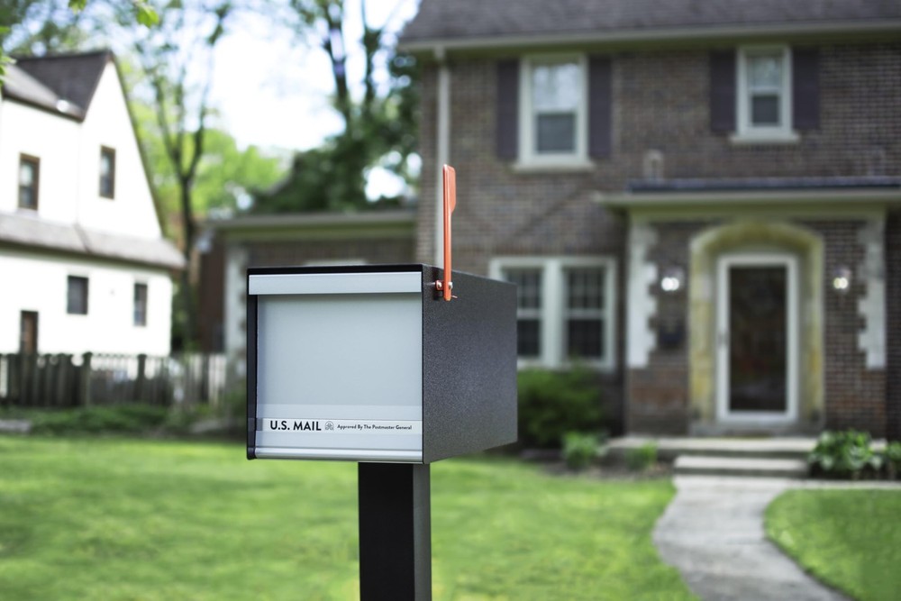 Architectural Mailboxes MailMax™ Heavy Duty, Modern Steel Metal Post Mounted ...