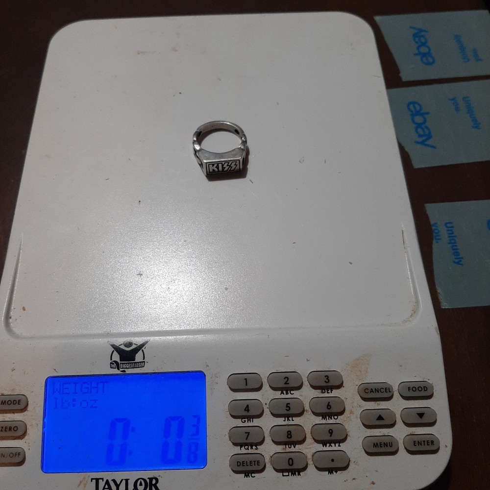 KISS Logo Ring Sterling Silver