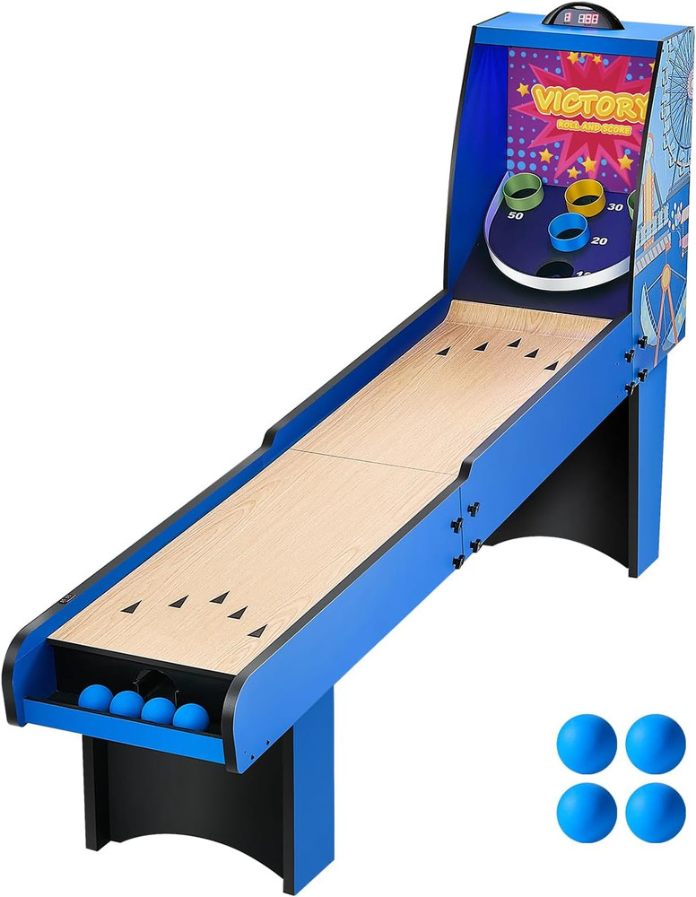 Roll and Score Classic Arcade Gametable, Sky Ball Table Machine, LED Electronics