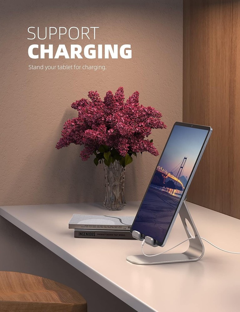 Tablet Stand, Adjustable Tablet Holder - Desktop Stand Dock Holder for 4-13" ...