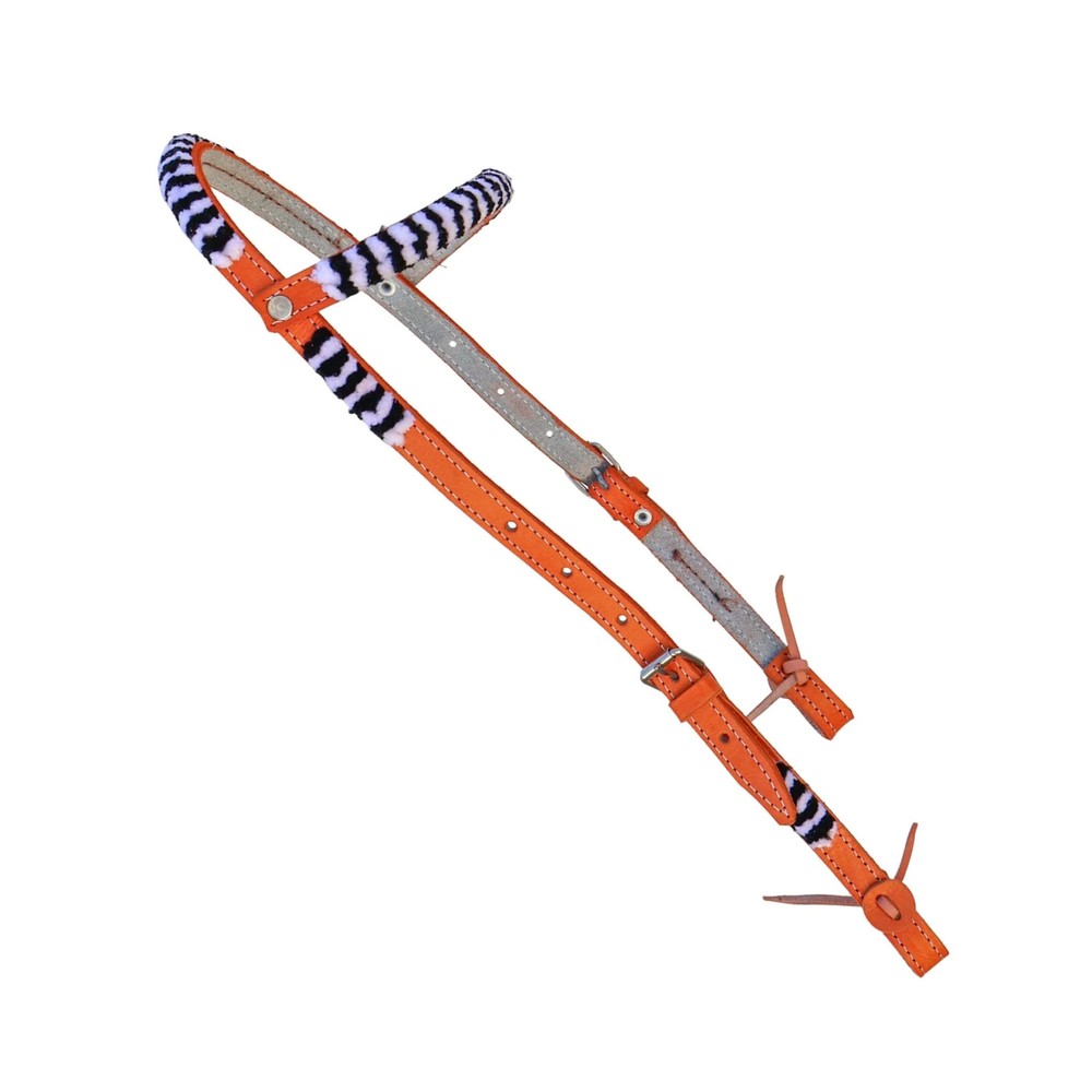 Chomite Charro Orange Cabezada Chomiteada Headstall