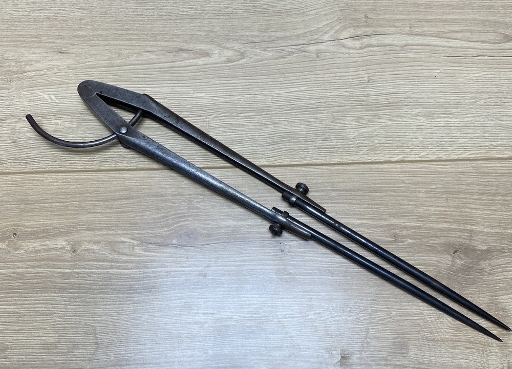 Antique Athol Machine Co Trammel Points Beam Divider Adjustable Machinist Tool