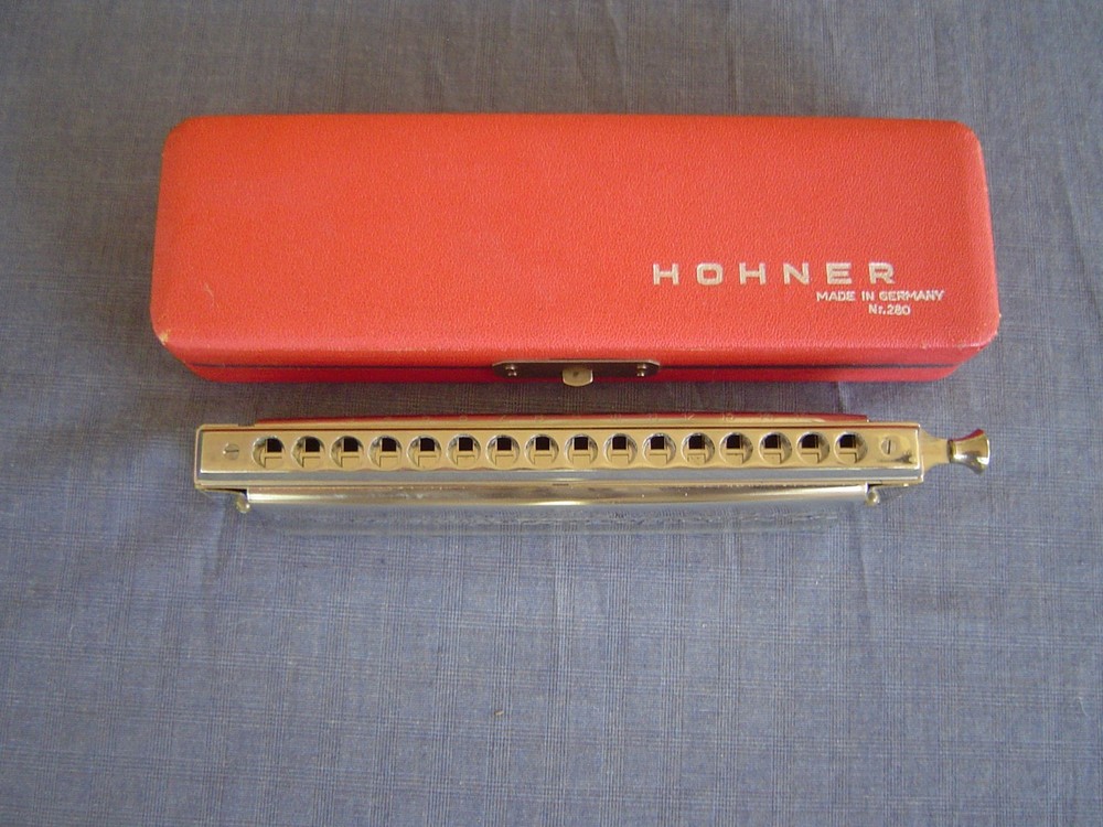HOHNER "64 CHROMONICA" MODEL 280/64 "C" & RED STORAGE CASE