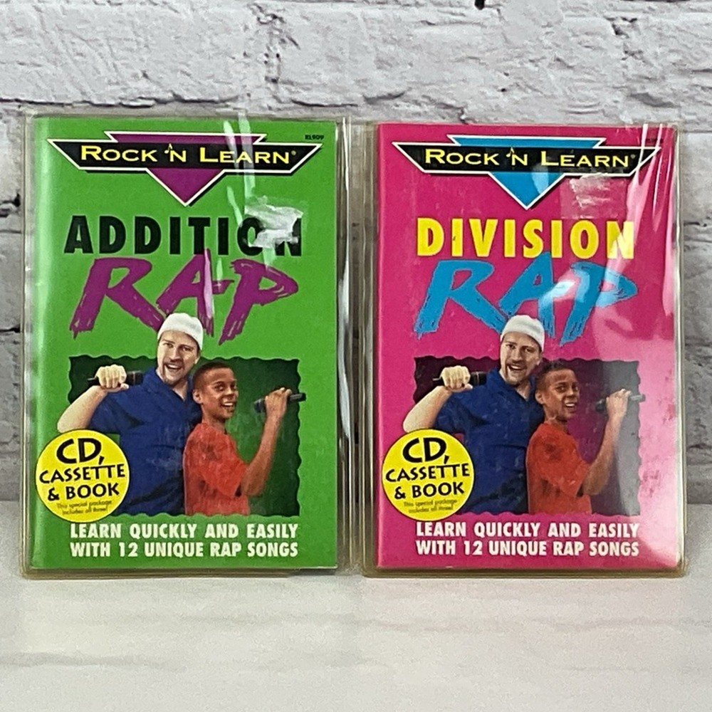 Rock 'N Learn Addition Rap & Division Rap Educational Fun *Missing Division CD*