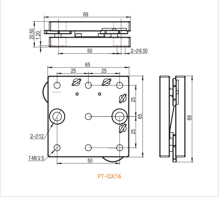 Manual Two-Axis Tilting Stage Fine Tuning Displacement Platform Sliding Table
