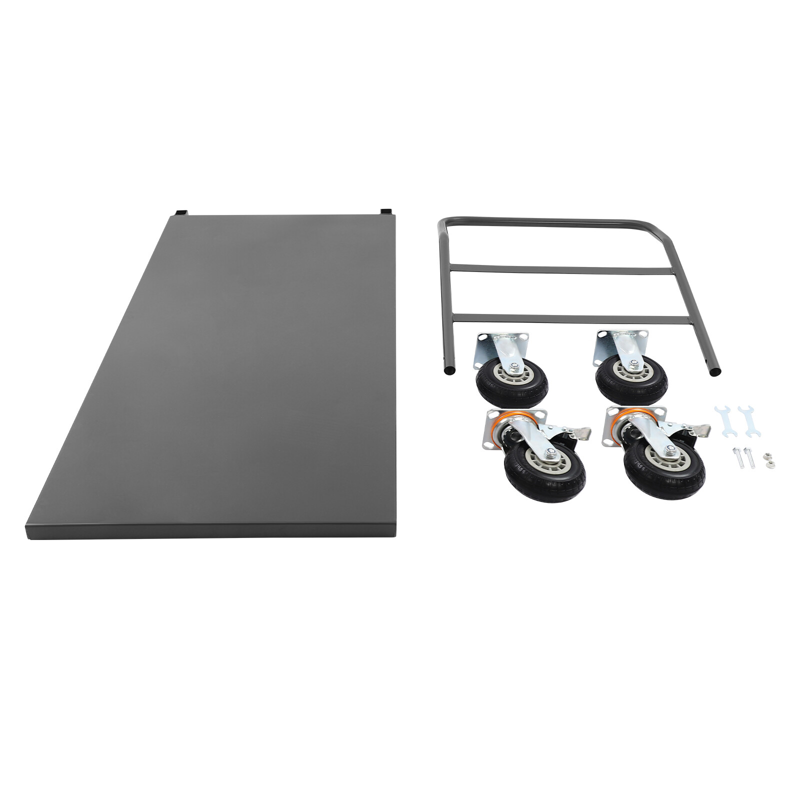 2000Lbs Platform Cart Dolly Industrial Flat Dolly Cart Hand Truck Trolley Heavy