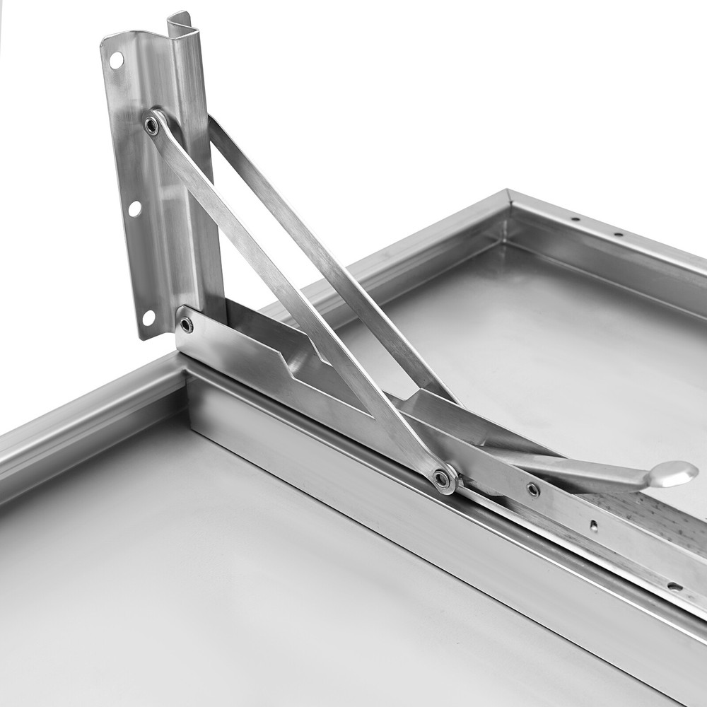 Stainless Steel Folding Serving Shelf Wall-mounted Food Serving Table Holder